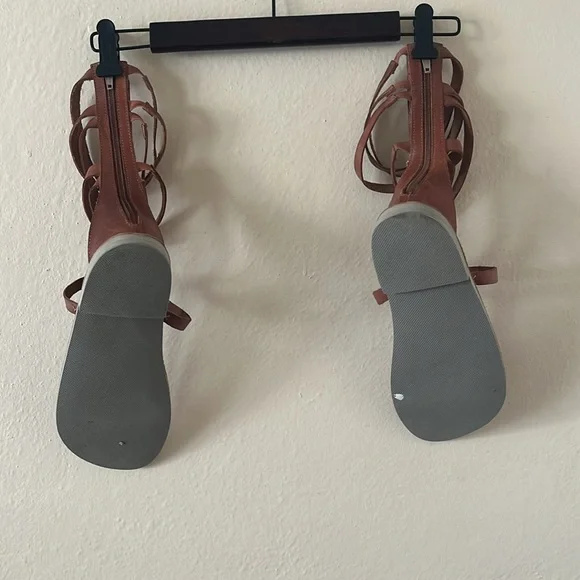 Brown Strappy Sandals - Picture 6 of 7